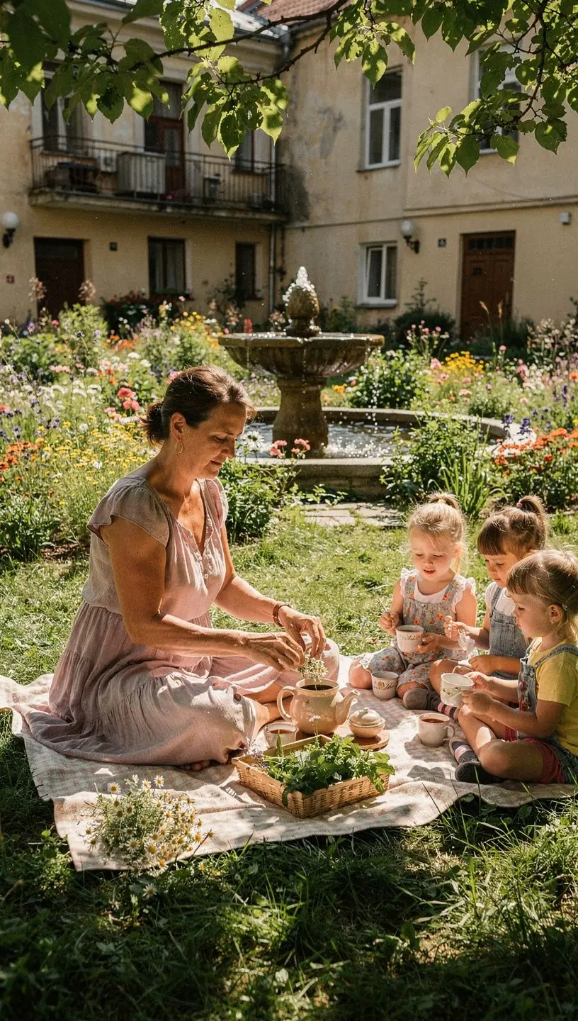 Skirtingų žolelių lapų ir žiedų rinkinys ant balto stalo, skirtas arbatos ruošimui namuose.